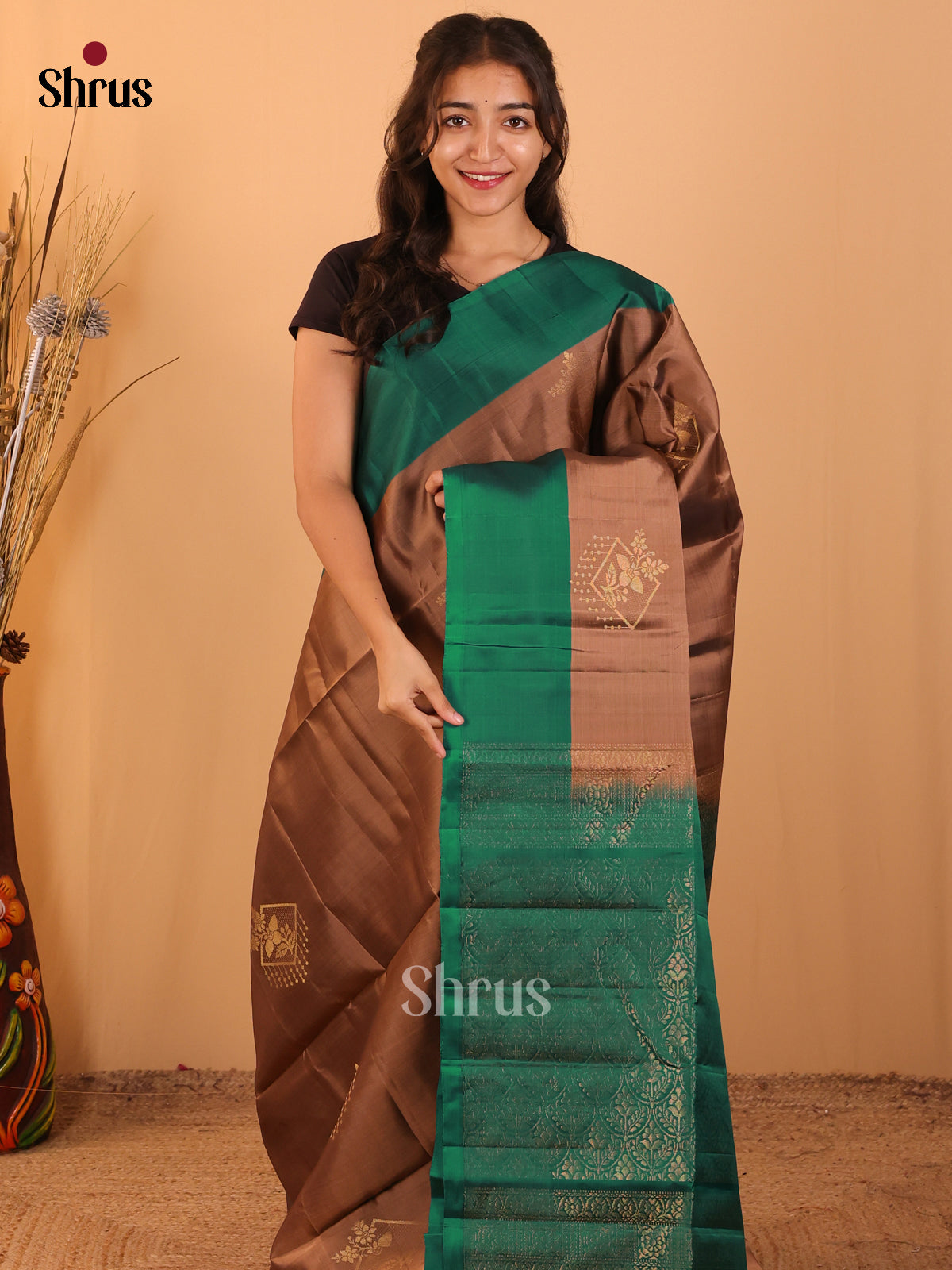 DCS19137 - Softsilk-halfpure Saree - Shop on Shrus.com