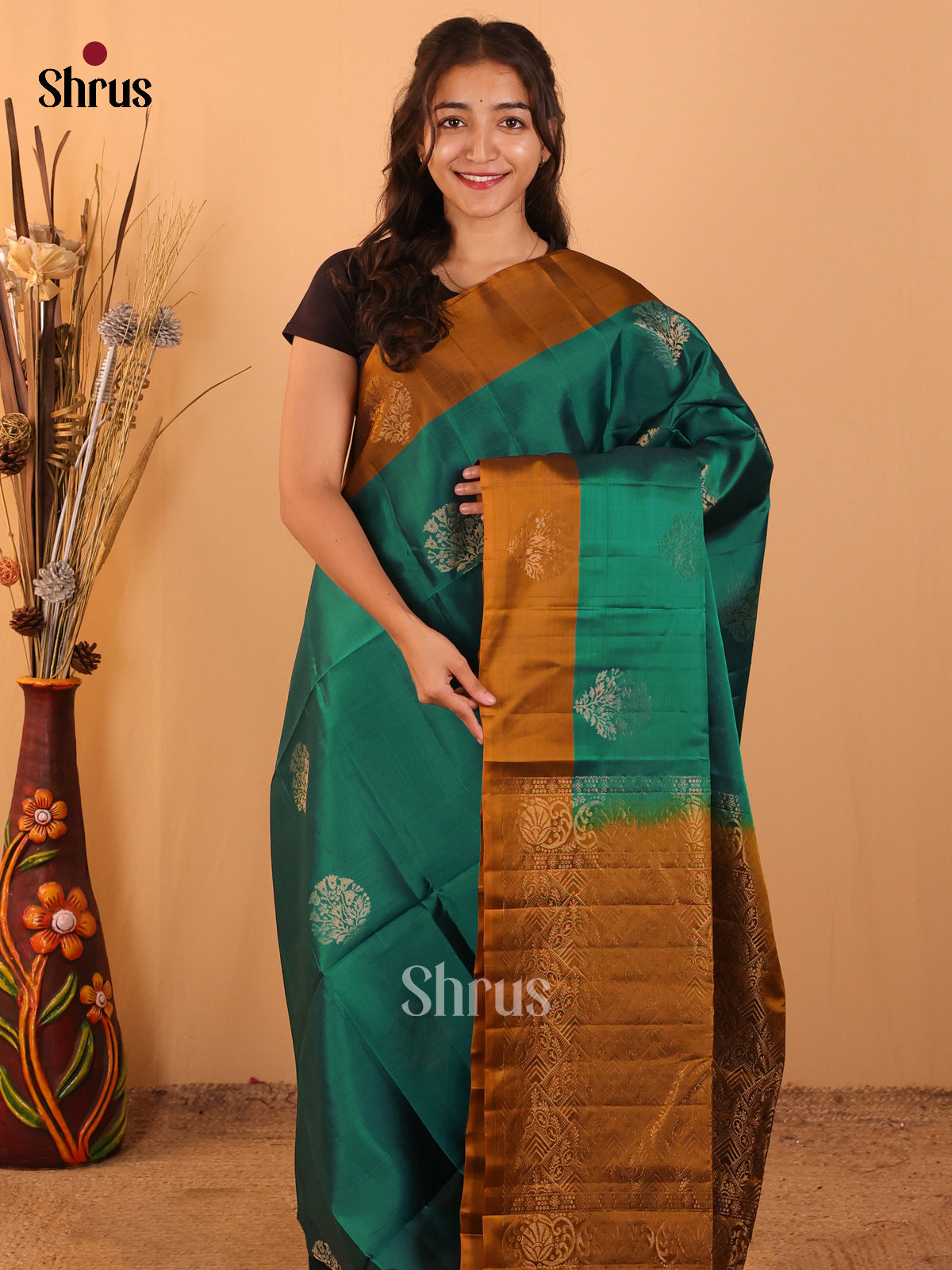 DCS19138 - Softsilk-halfpure Saree - Shop on Shrus.com