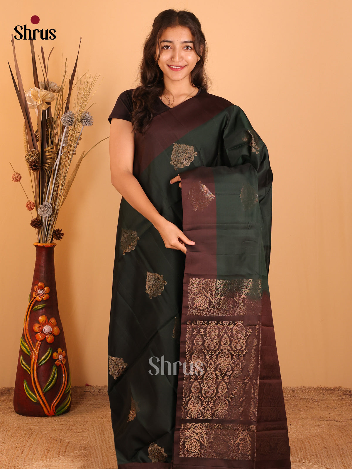 DCS19139 - Softsilk-halfpure Saree - Shop on Shrus.com