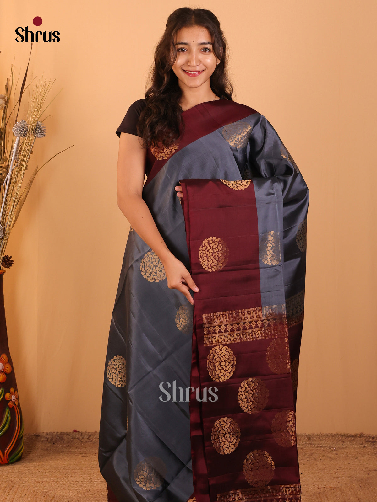 DCS19143 - Softsilk-halfpure Saree - Shop on Shrus.com