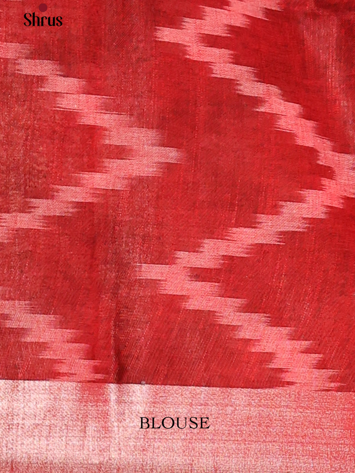 Pink & Red - Semi Ikkat Saree - Shop on Shrus.com