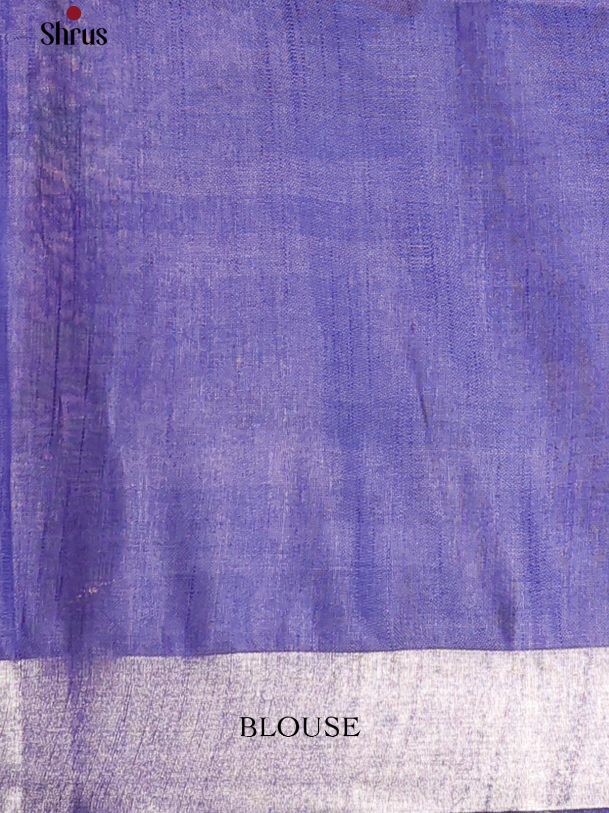 Cream & Blue - Semi Ikkat Saree - Shop on Shrus.com