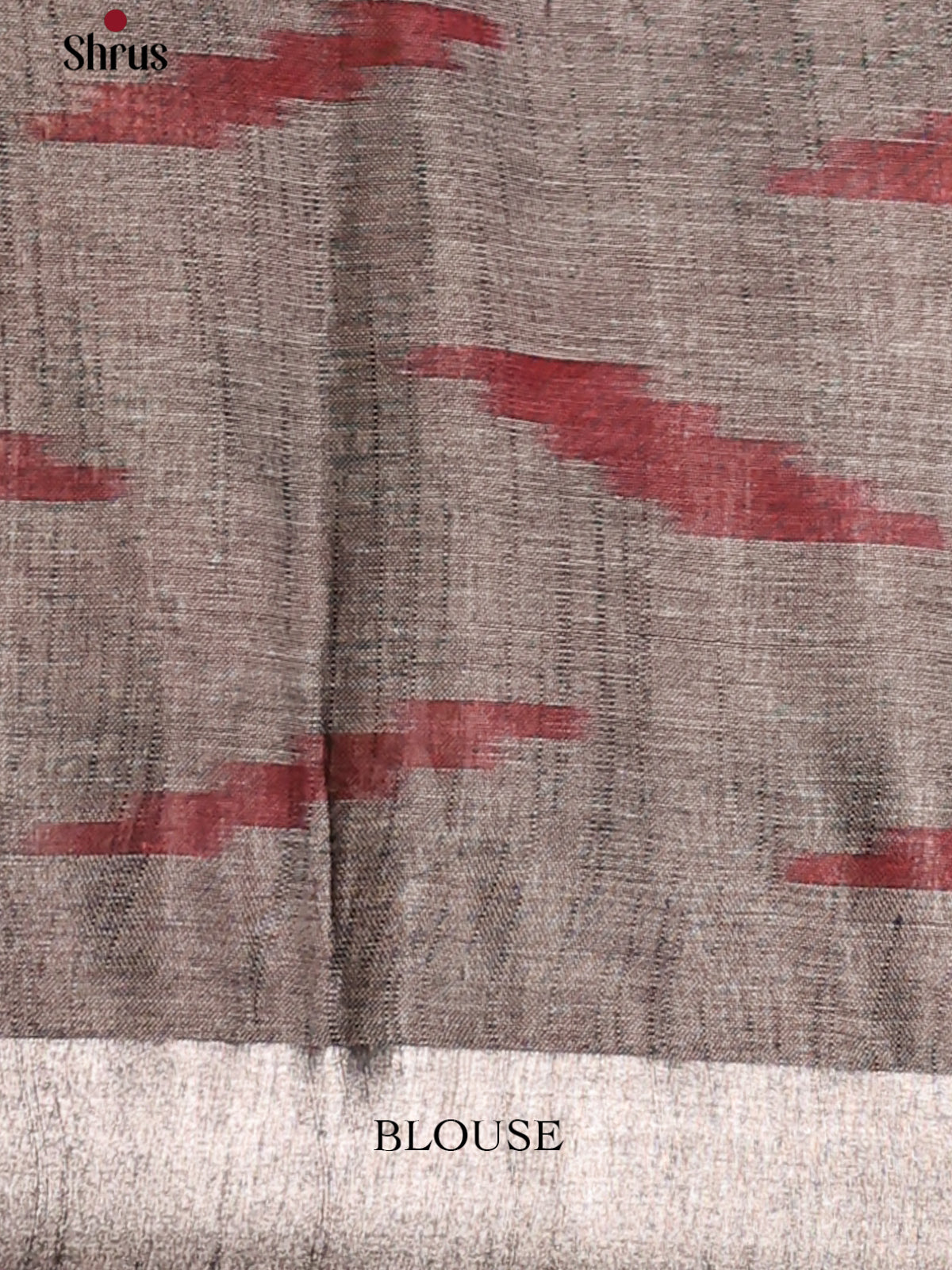 Blue & Grey- Semi Ikkat Saree - Shop on Shrus.com