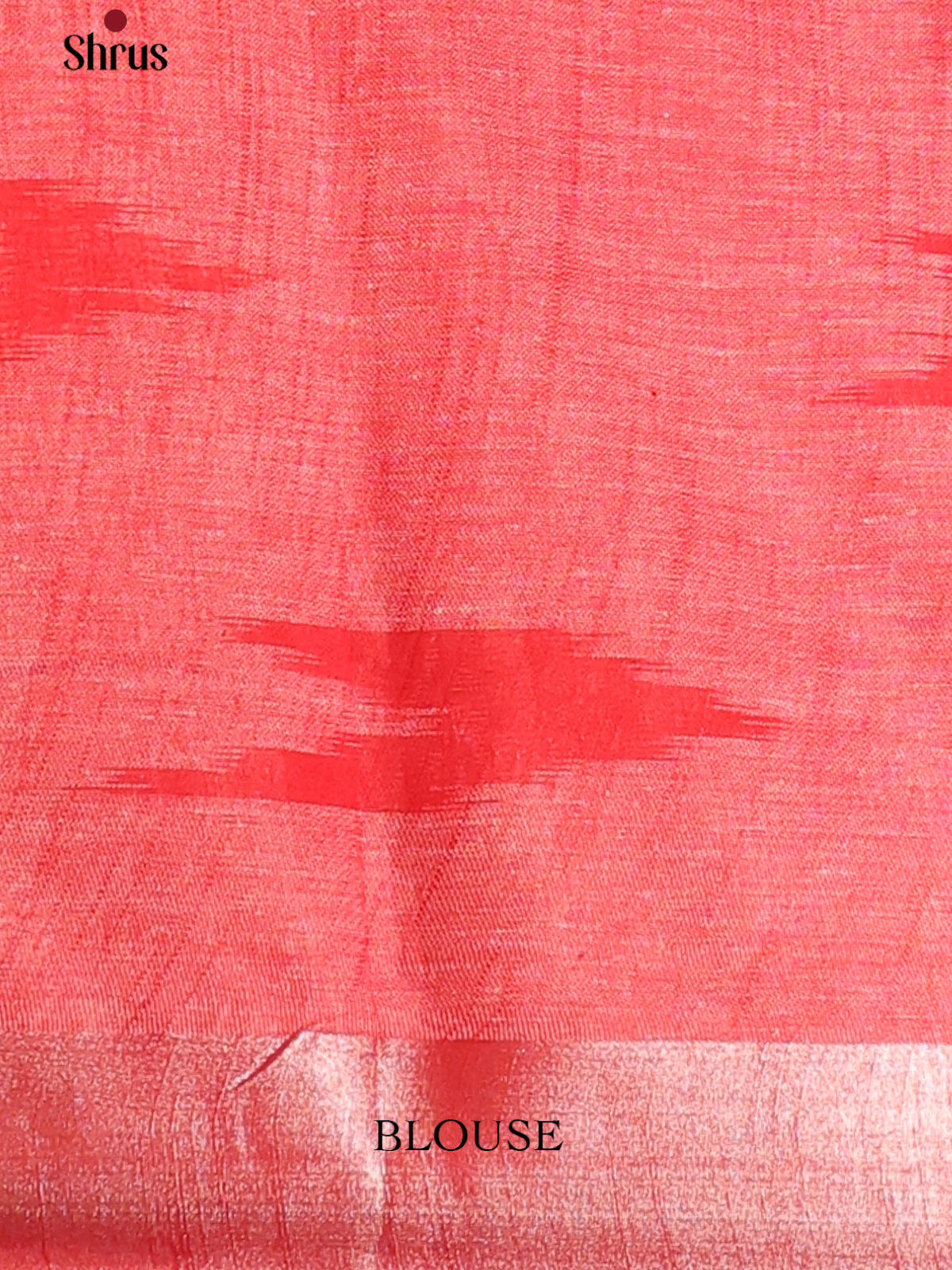 Cream & Red - Semi Ikkat Saree - Shop on Shrus.com