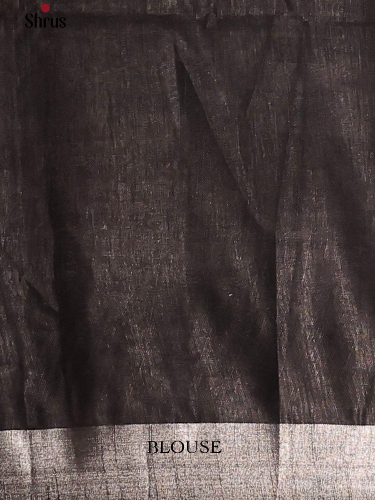 Pastel Blue & Black - Semi Ikkat Saree - Shop on Shrus.com