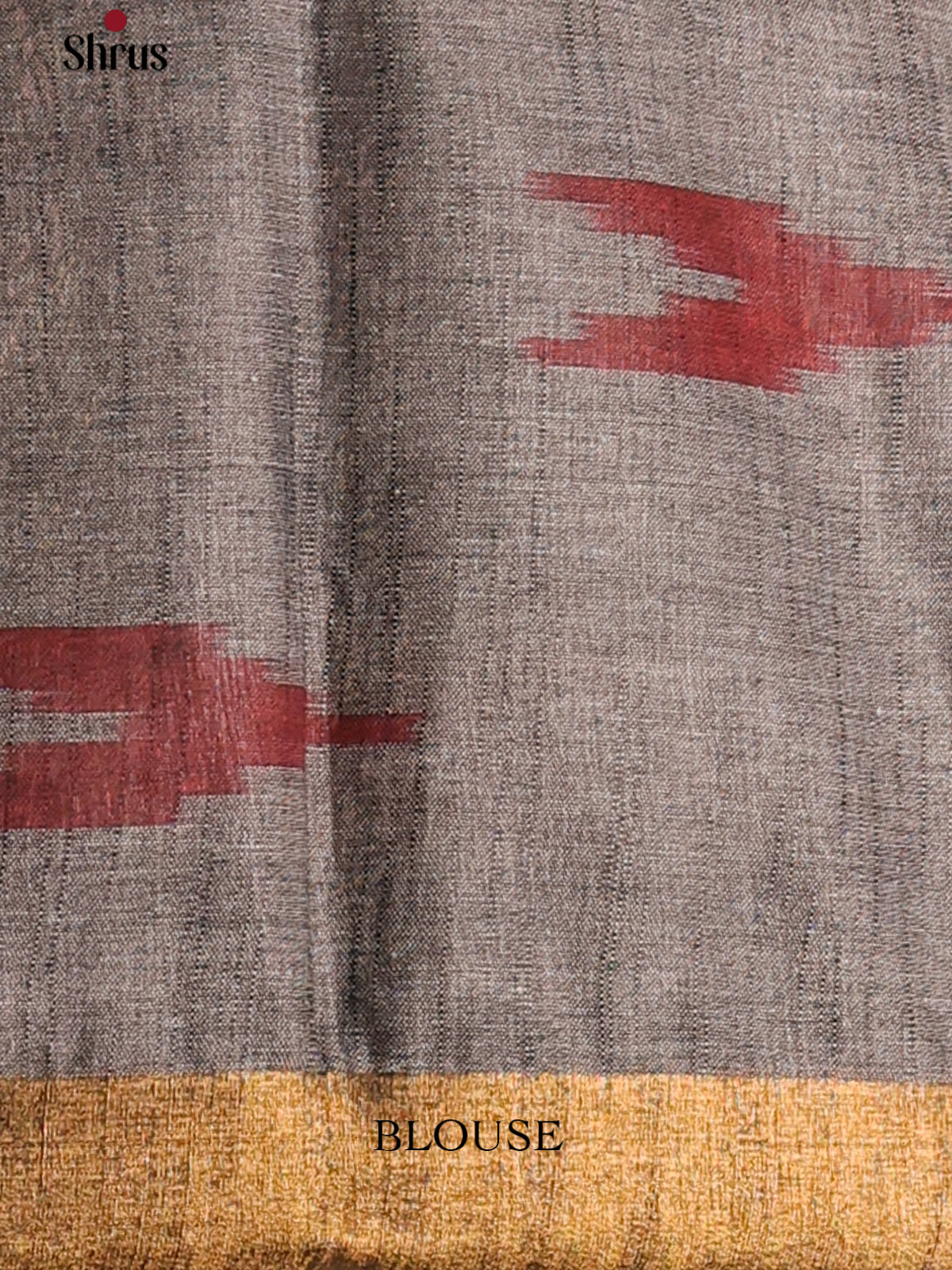 Pink & Grey - Semi Ikkat Saree - Shop on Shrus.com