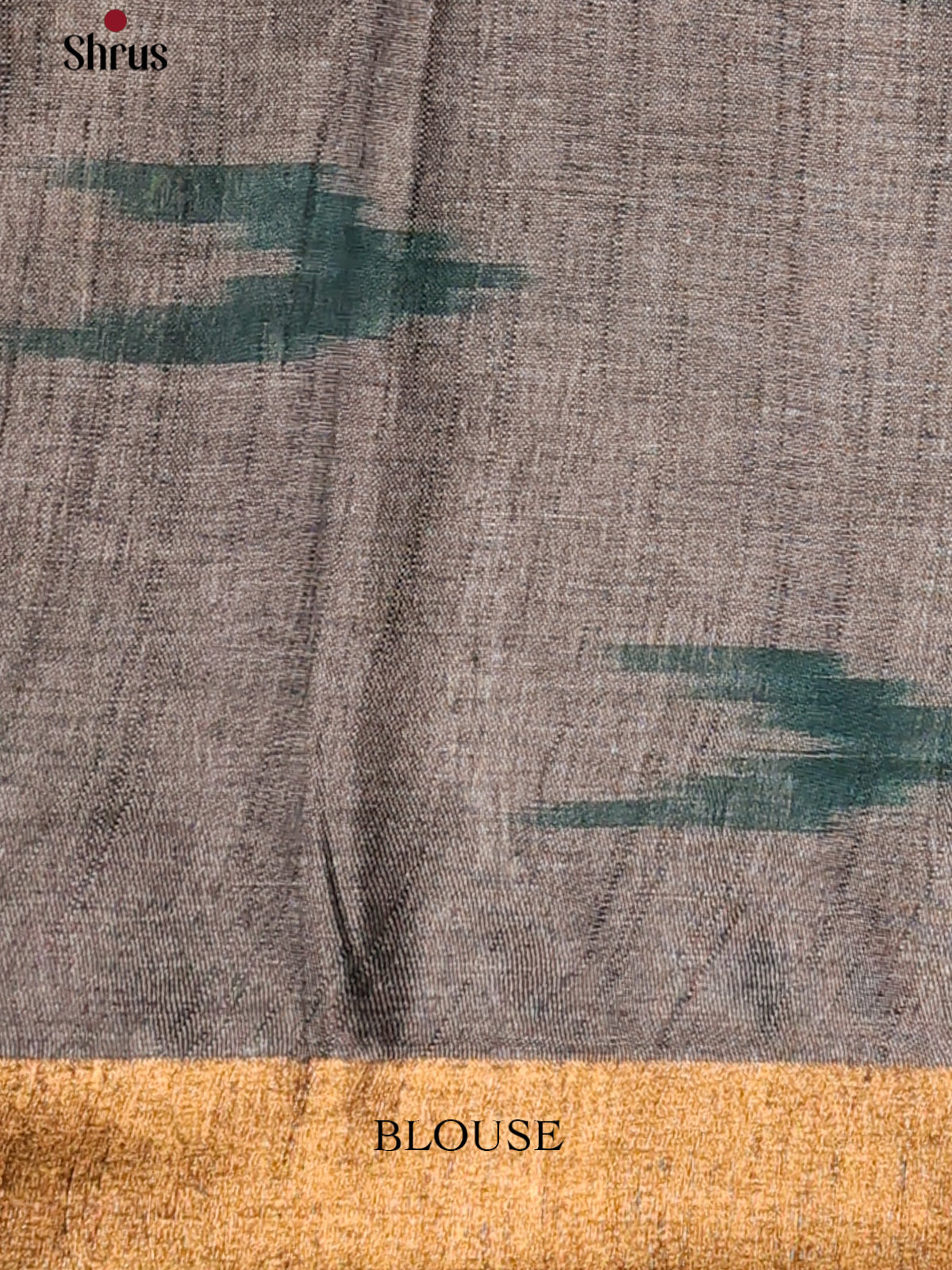 Pastel Blue & Grey- Semi Ikkat Saree - Shop on Shrus.com