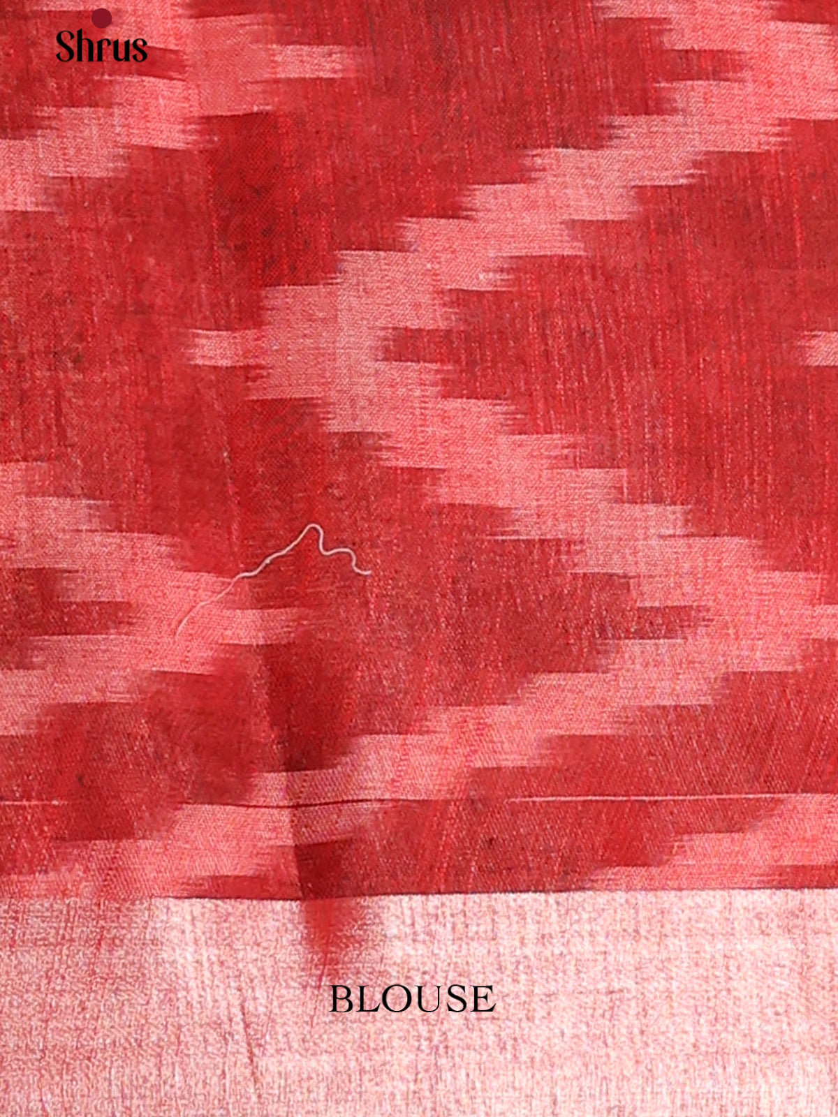 Blue & Red- Semi Ikkat Saree - Shop on Shrus.com