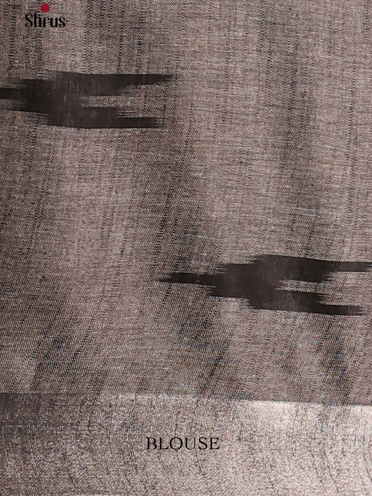 Blue & Black- Semi Ikkat Saree - Shop on Shrus.com