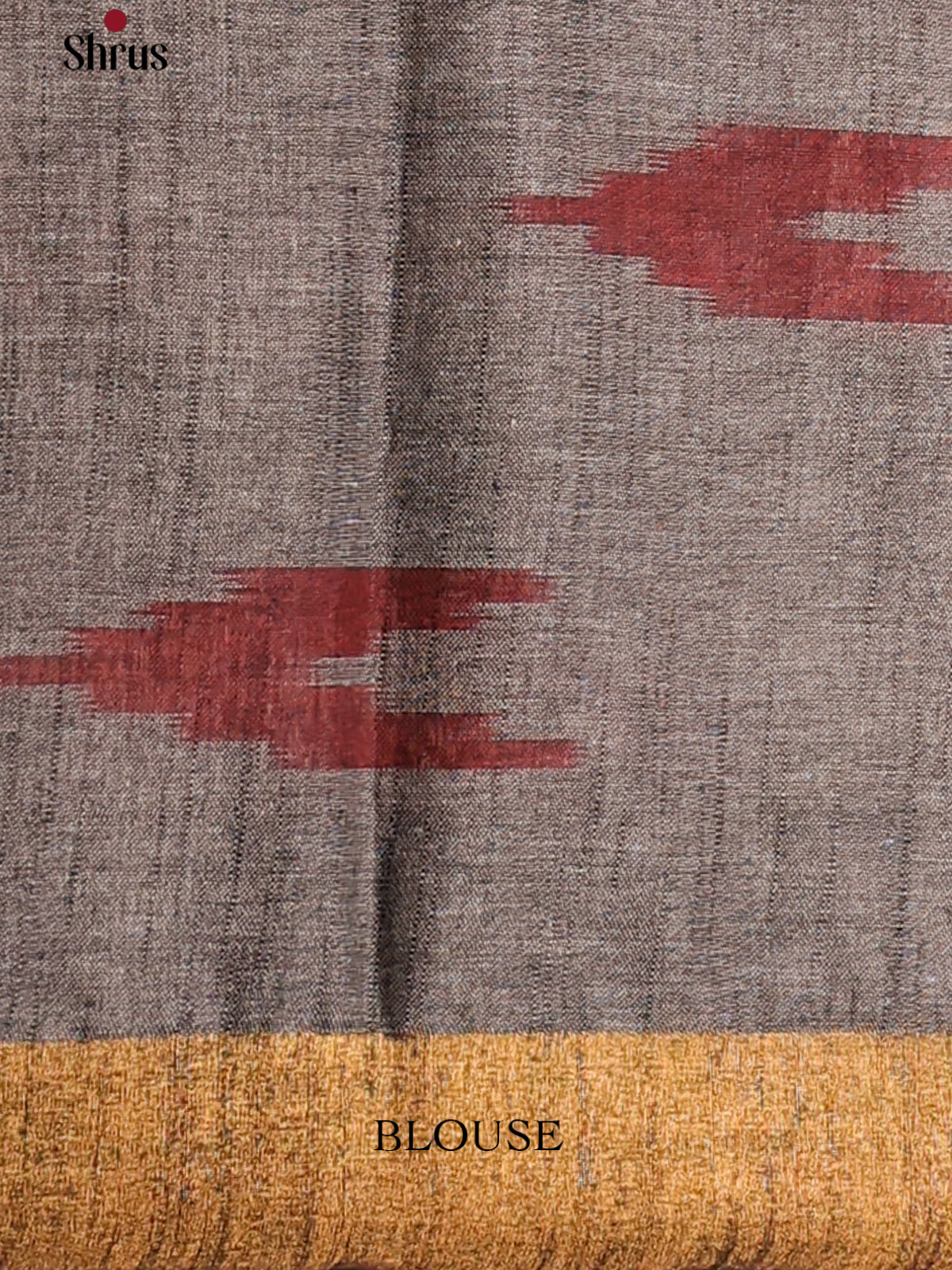 Pink & Grey - Semi Ikkat Saree - Shop on Shrus.com