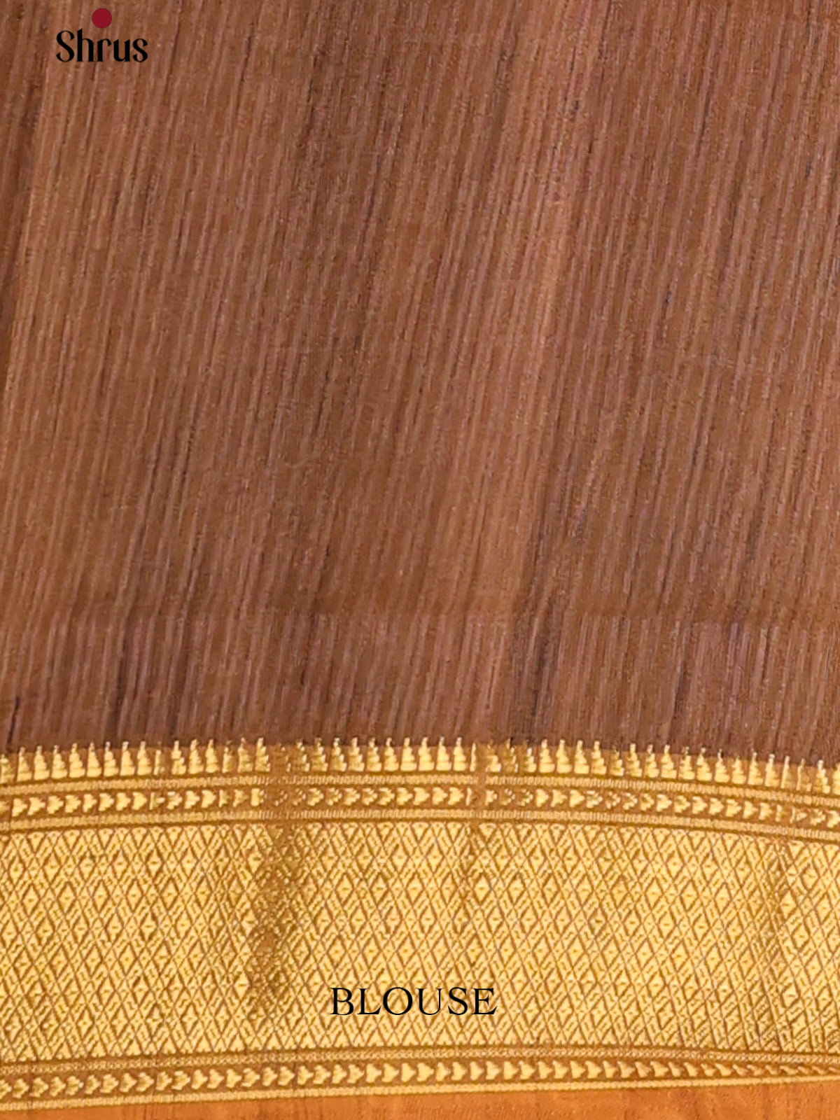 Double Shaded Brown- Semi Patola Saree - Shop on Shrus.com