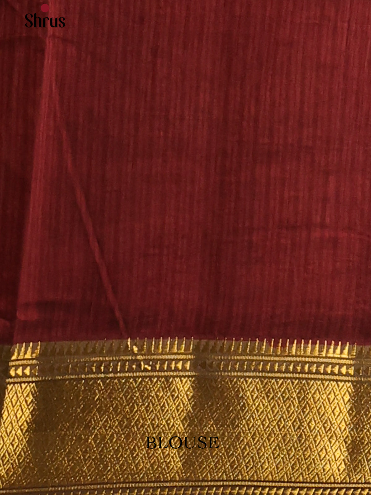 Maroon - Semi Patola Saree - Shop on Shrus.com