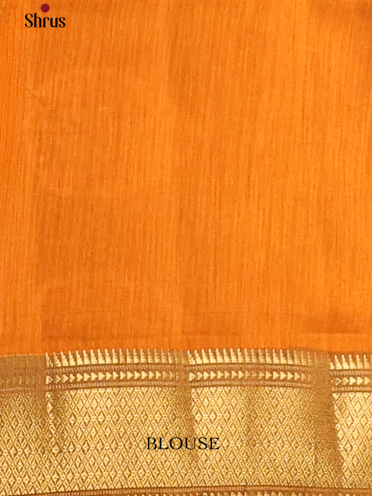 Orange- Semi Patola Saree - Shop on Shrus.com