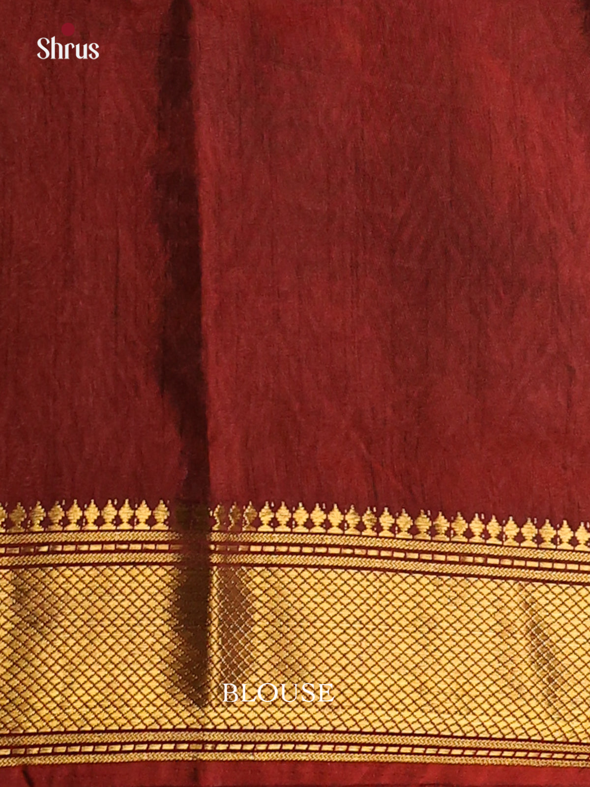 Maroon - Semi Patola Saree - DCS22008 - Shop on Shrus.com