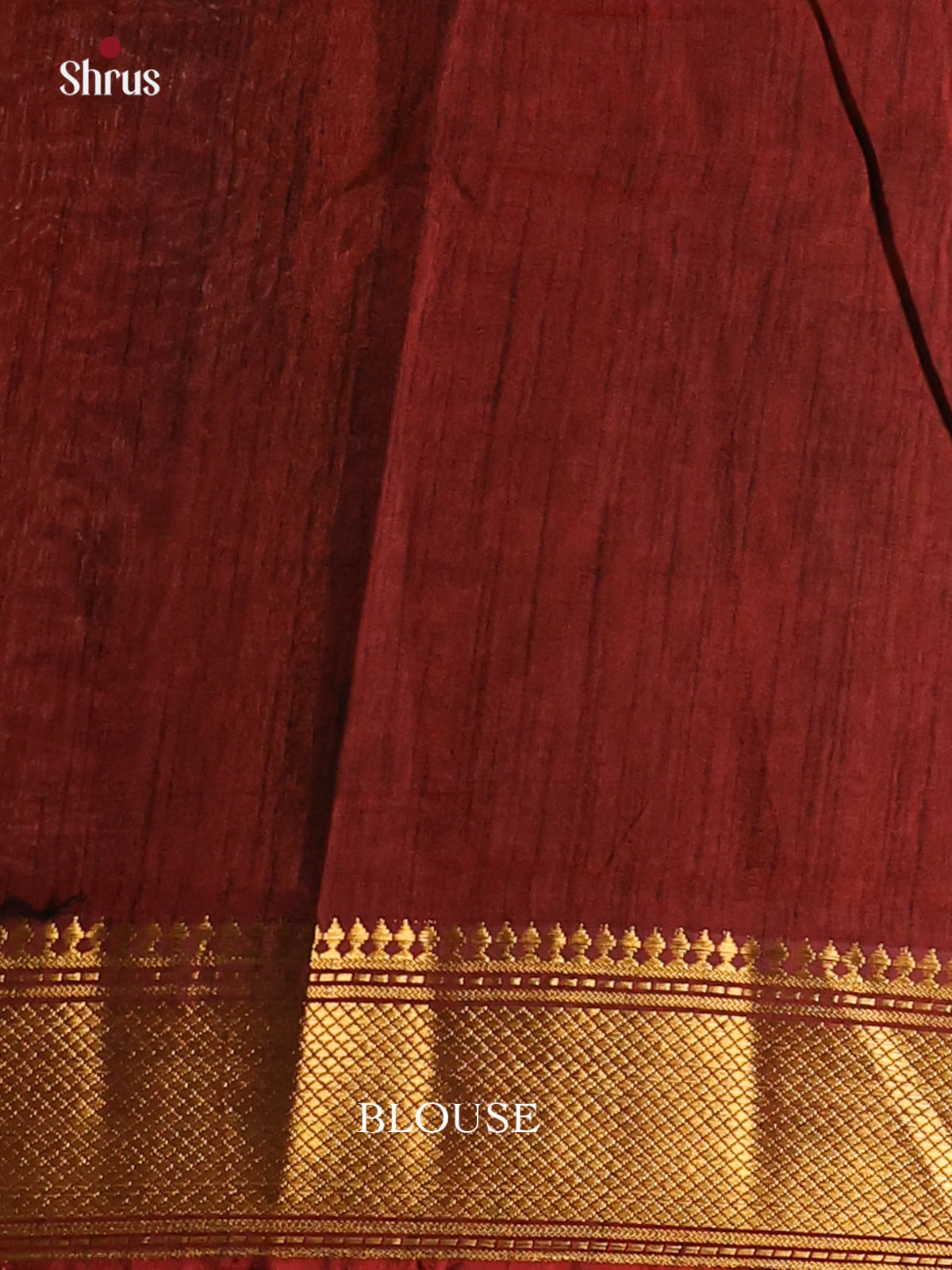 Maroon - Semi Patola Saree - DCS22009 - Shop on Shrus.com