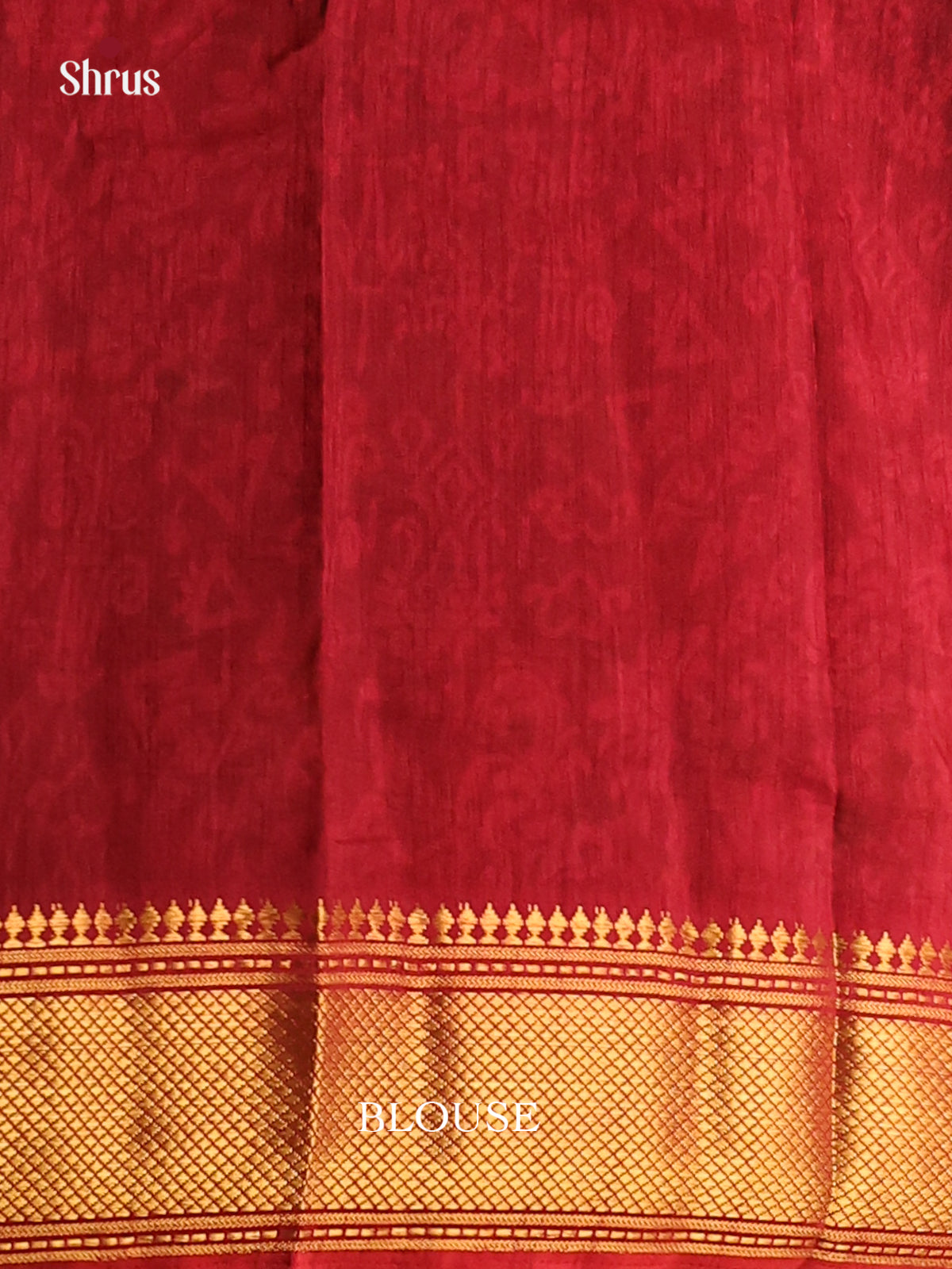 Black & Maroon - Semi Patola Saree - DCS22019 - Shop on Shrus.com