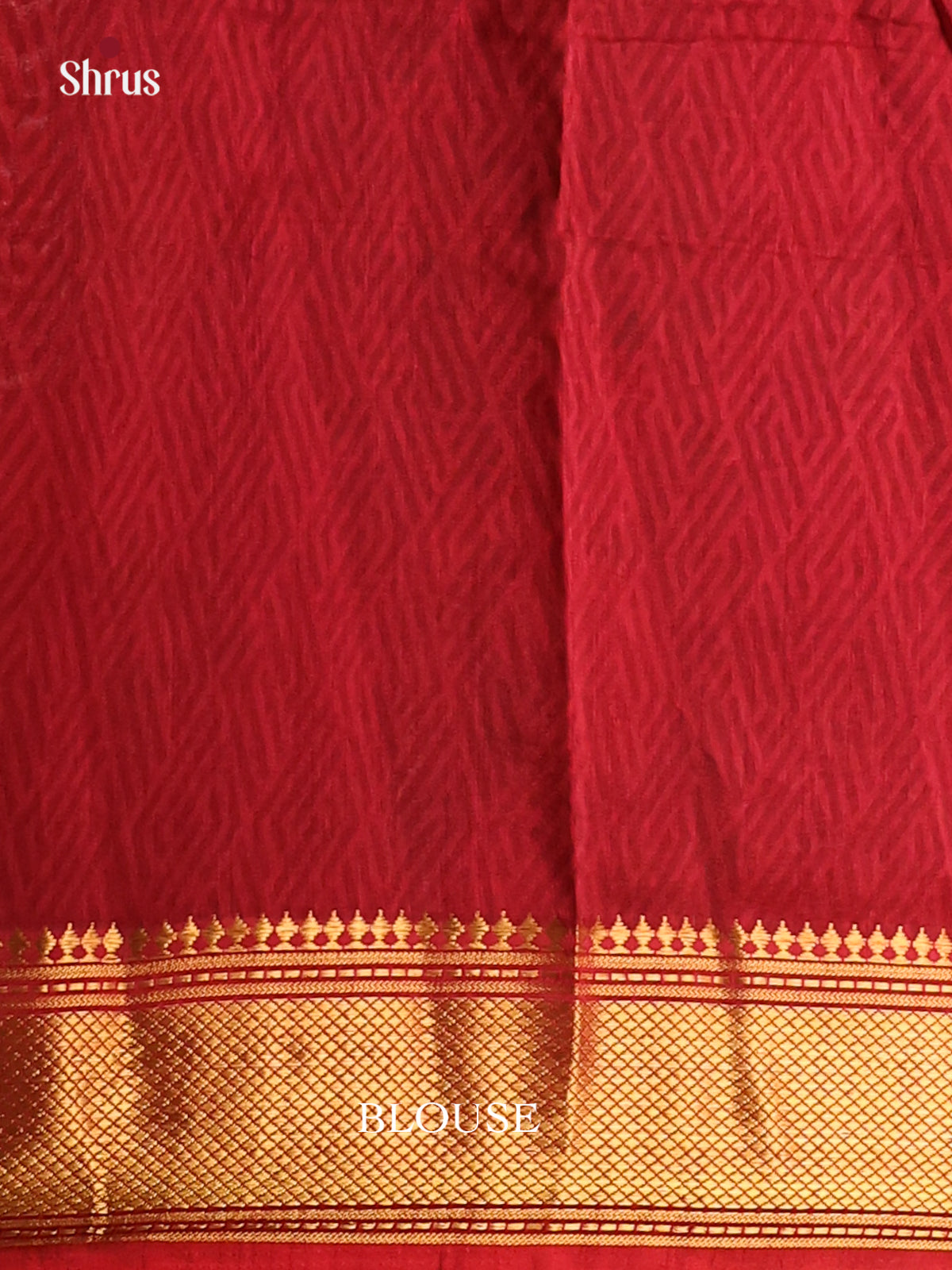 Black & Maroon - Semi Patola Saree - DCS22021 - Shop on Shrus.com