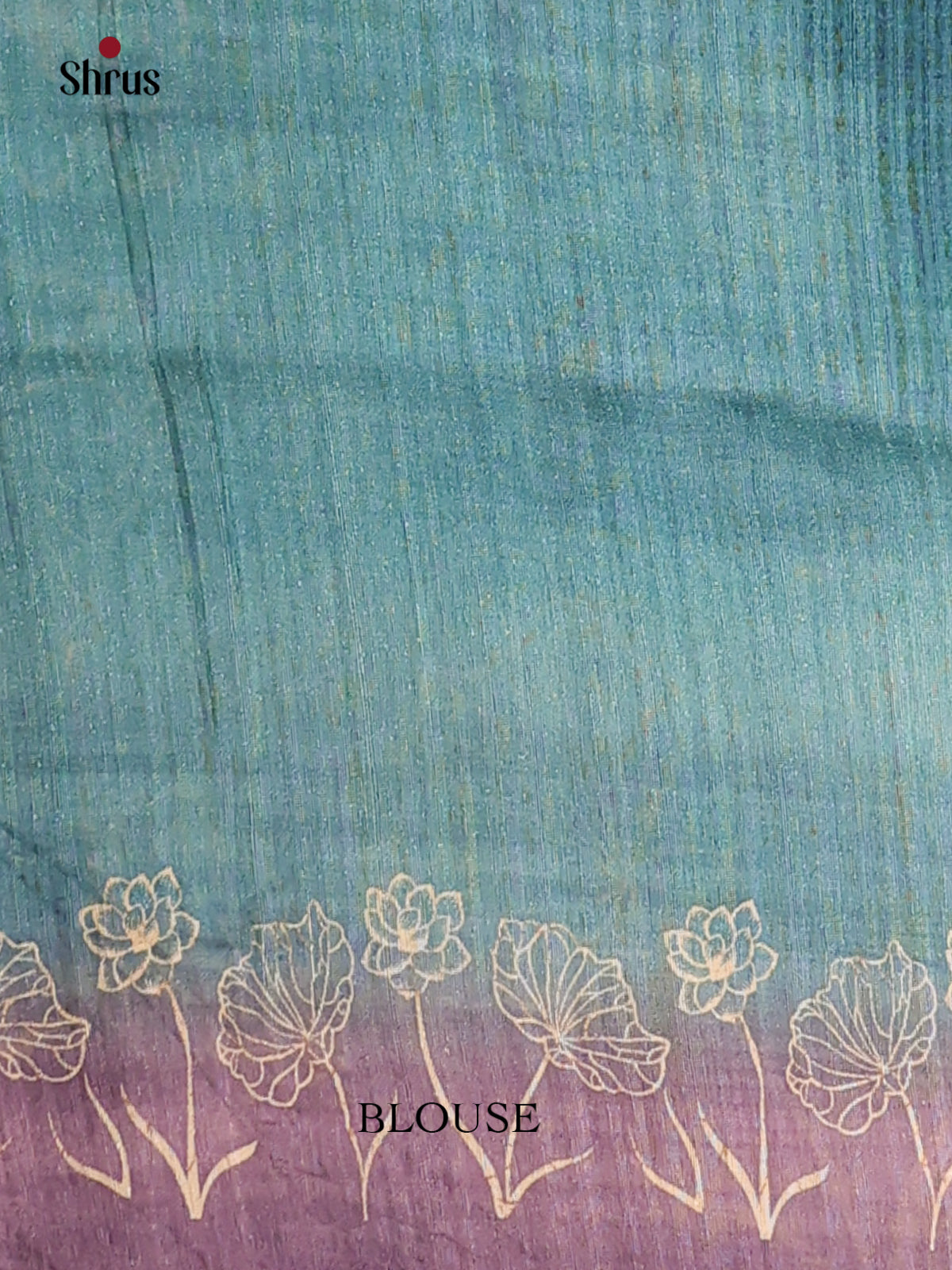 Peacock blue & Light purple - Semi kantha Saree - DCS25031 - Shop on Shrus.com