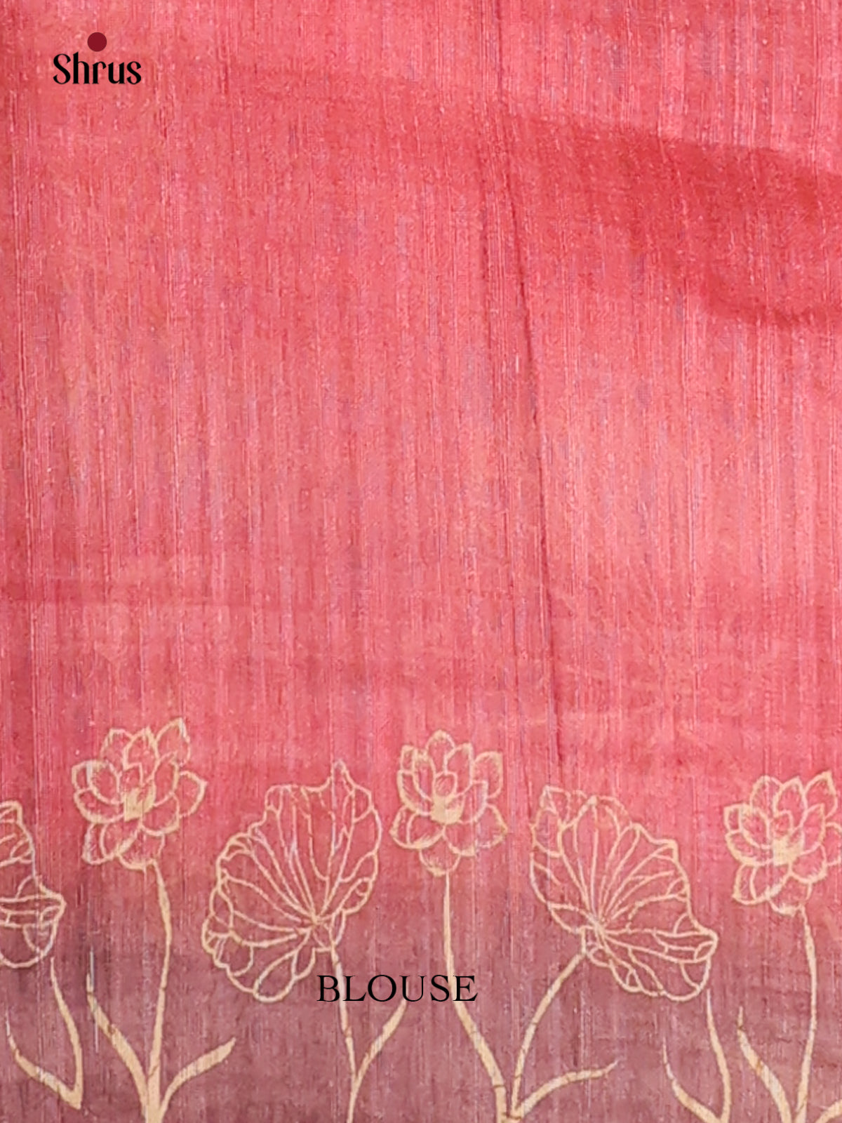 Dark peach pink - Semi kantha Saree - DCS25034 - Shop on Shrus.com