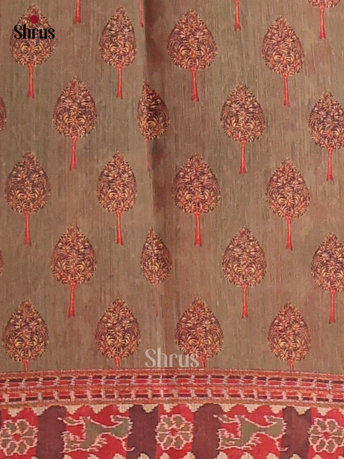 Green - Semi kantha Saree - DCS25047 - Shop on Shrus.com