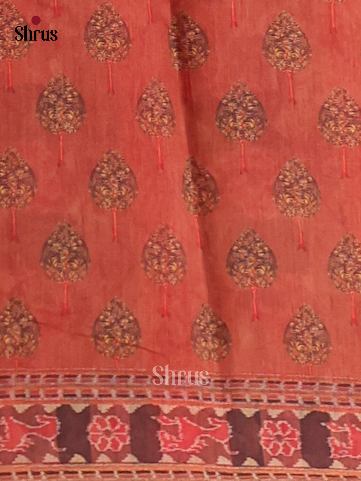 Coffee Brown - Semi kantha Saree - DCS25048 - Shop on Shrus.com