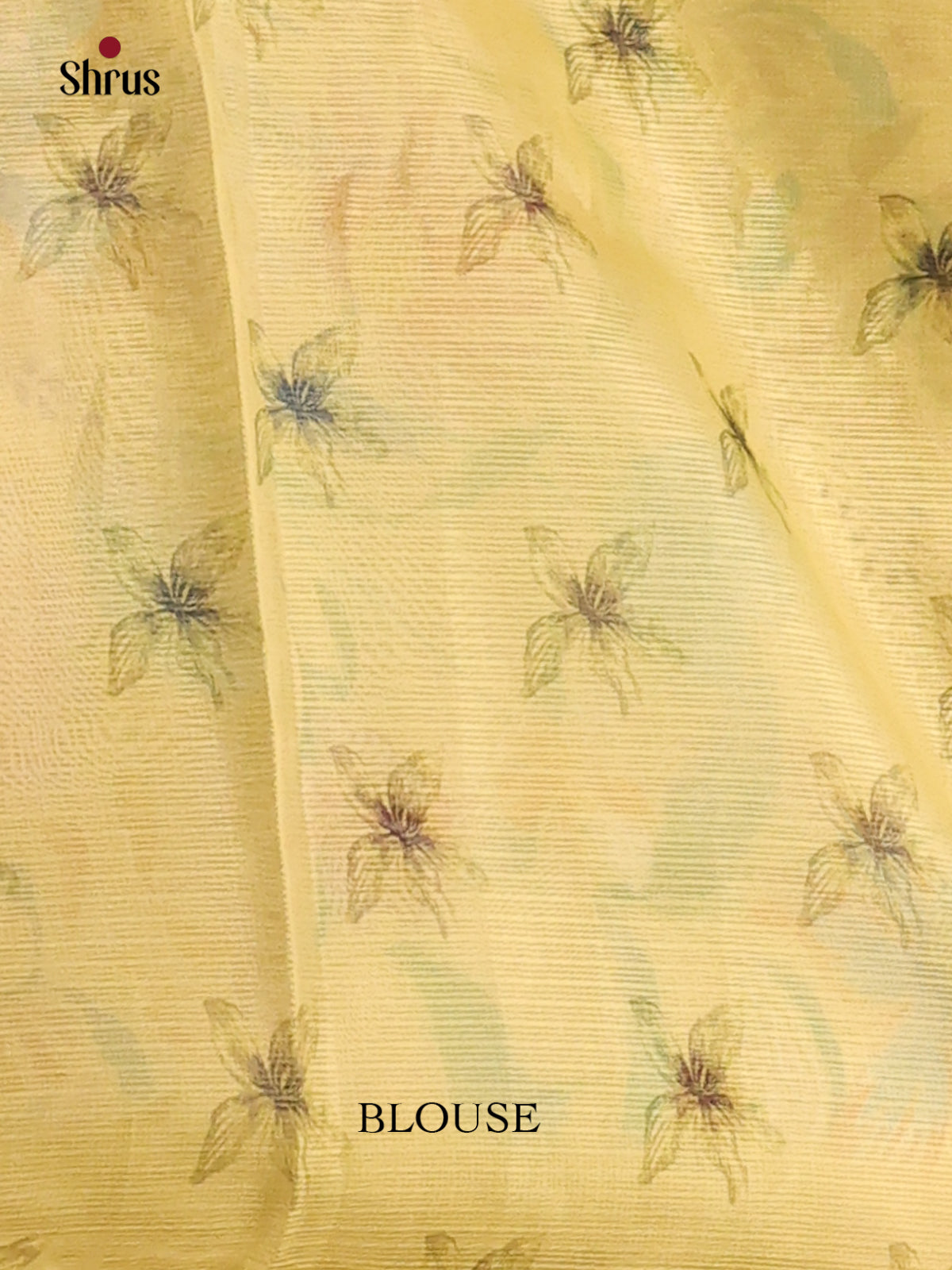 Lime yellow - Semi kantha Saree - DCS25112 - Shop on Shrus.com