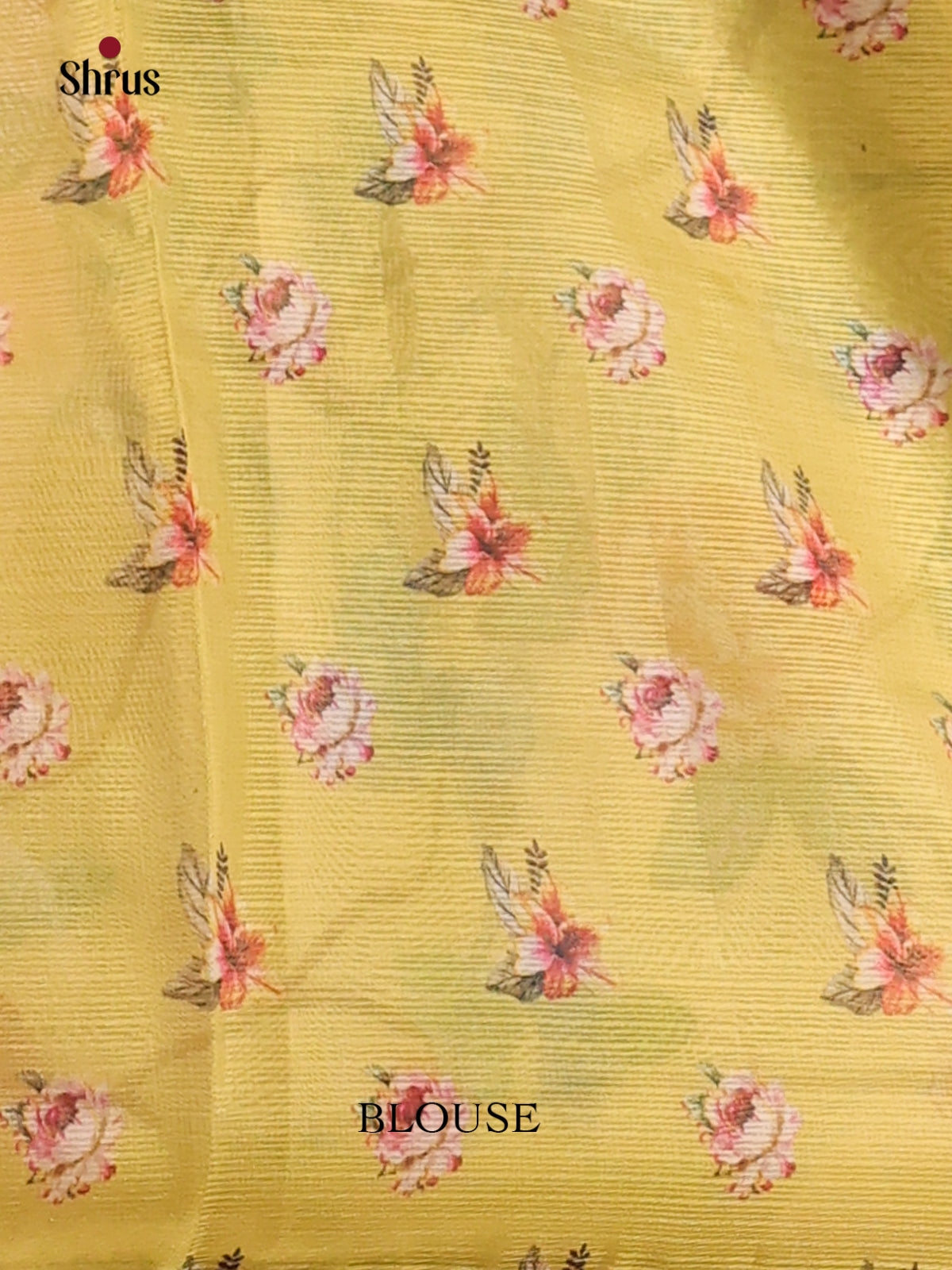 Lime Yellow - Semi kantha Saree - DCS25117 - Shop on Shrus.com