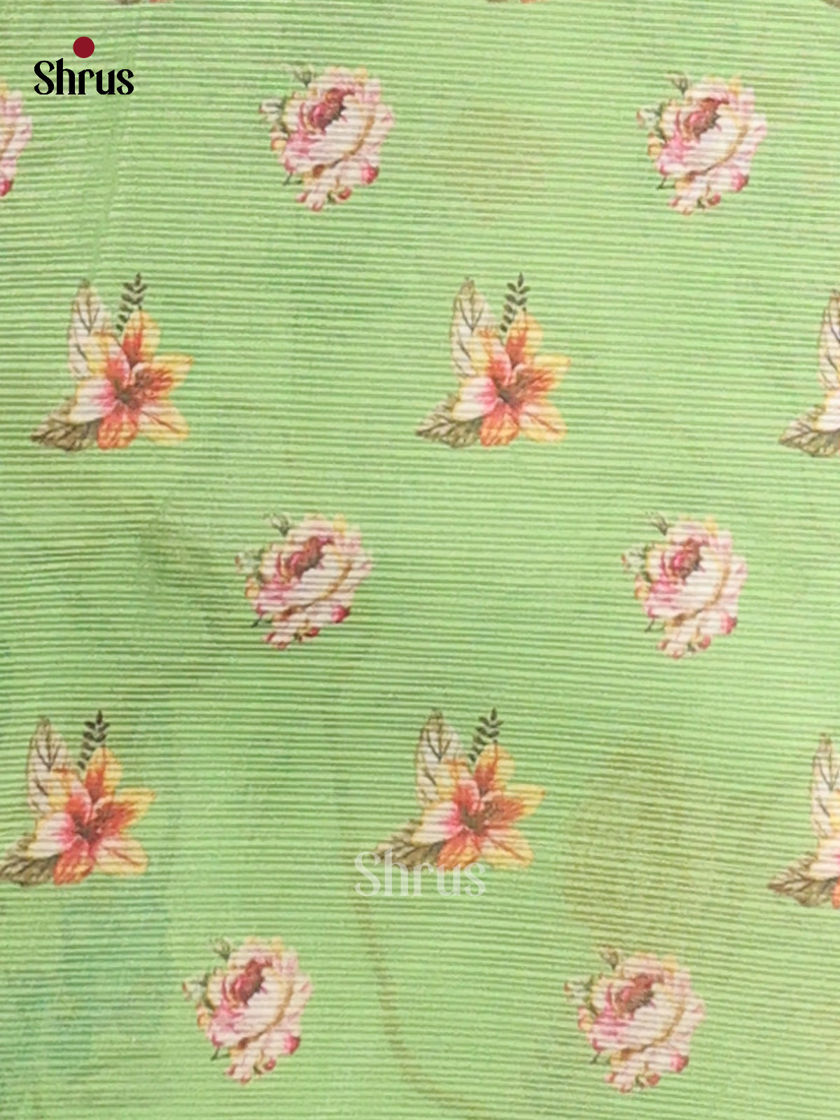 Green - Semi kantha Saree - DCS25120 - Shop on Shrus.com