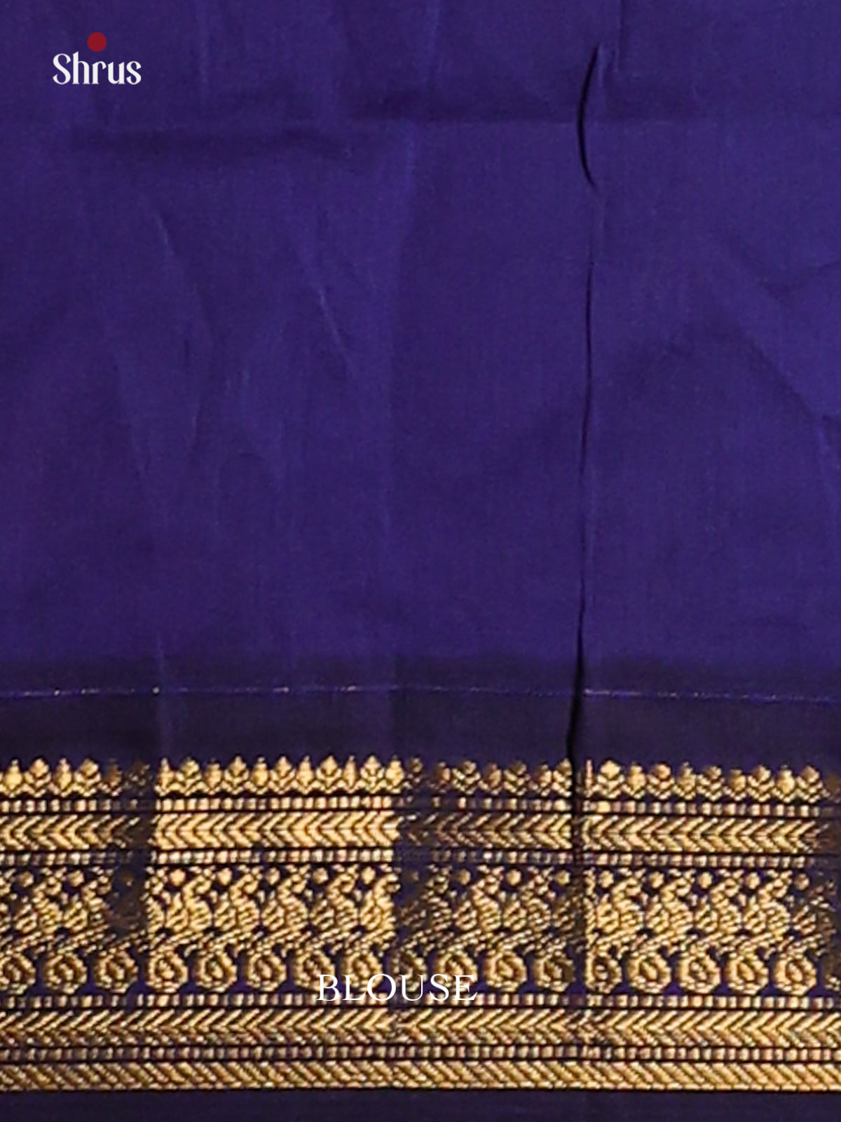 Rich Maroon Kalyani Cotton, paired with a Royal Blue contrast border & pallu With Zari - Shop on Shrus.com