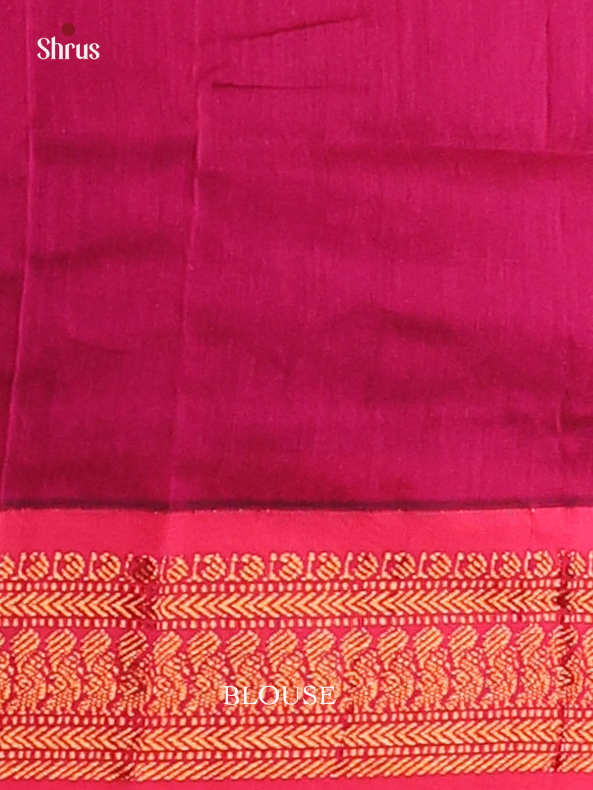Vibrant Parrot Green Kalyani Cotton Saree, beautifully paired with Magenta Border and Pallu - Shop on Shrus.com