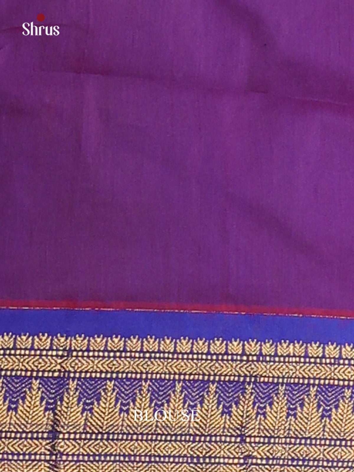 Baby pink & Purple Kalyani Cotton Saree - DCS27007 - Shop on Shrus.com
