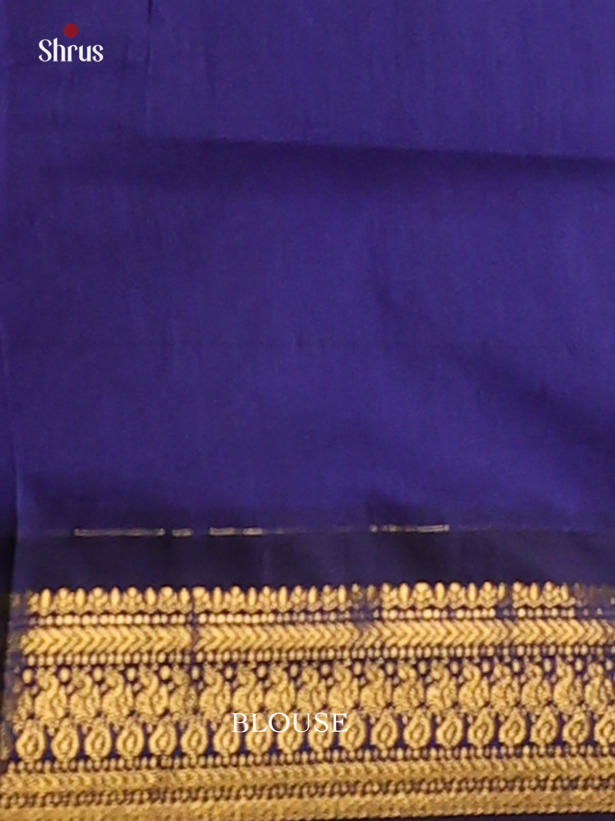 Magenta Kalyani Cotton Saree, Paired with a Contrast Royal Blue Border and Pallu - Shop on Shrus.com