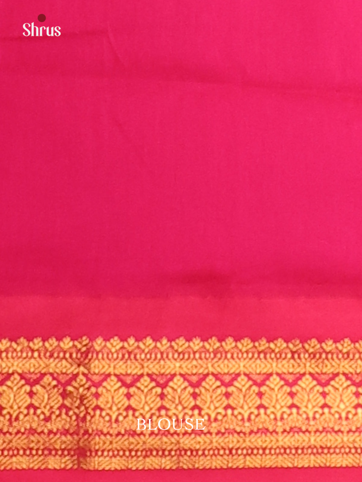 coral orange Kalyani Cotton Saree with Thread Buttas, complemented by Pink Border & Pallu - Shop on Shrus.com