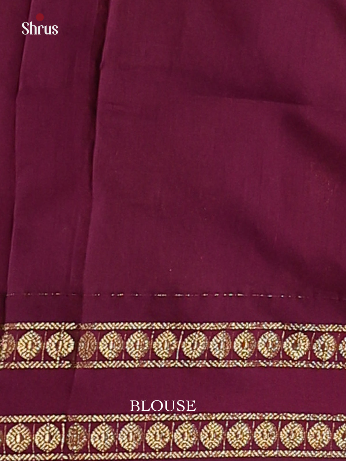 Rich Brown Kalyani Cotton Saree complemented by a Purple Rettapet Border and Pallu - Shop on Shrus.com