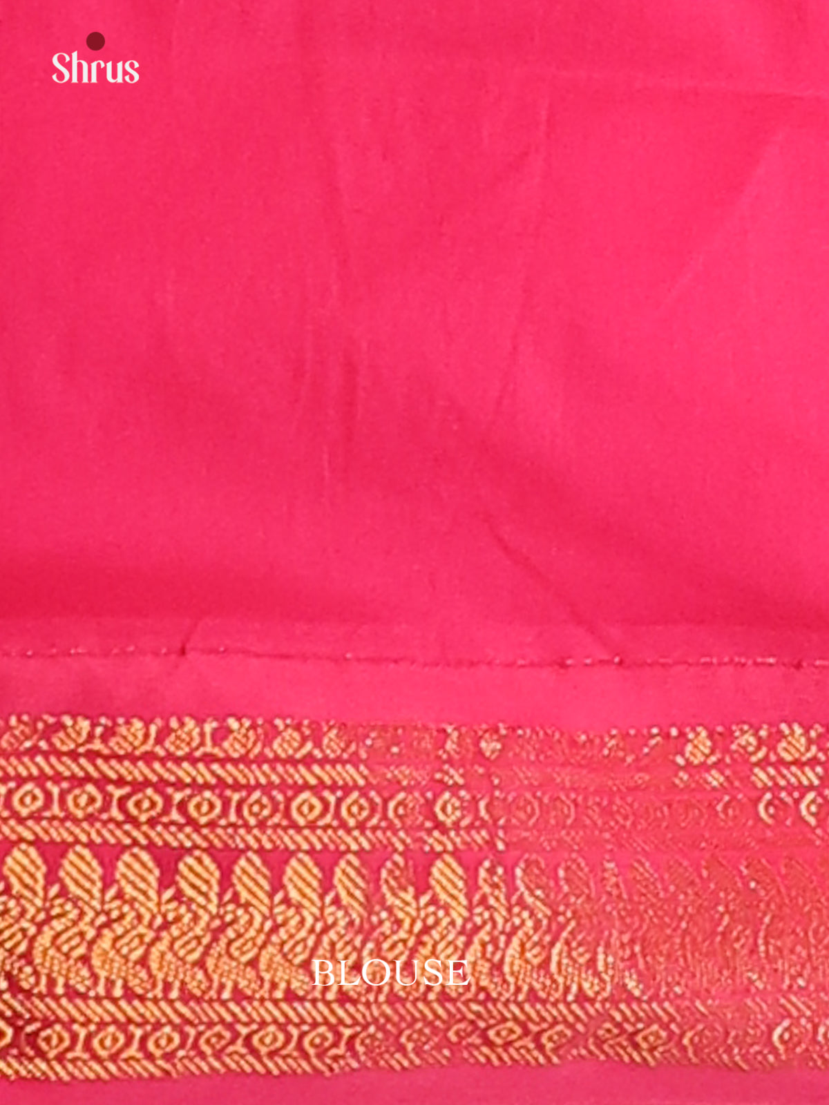 Magenta Kalyani Cotton Saree with Zari-Woven Buttas & Rani Pink Border and Pallu - Shop on Shrus.com