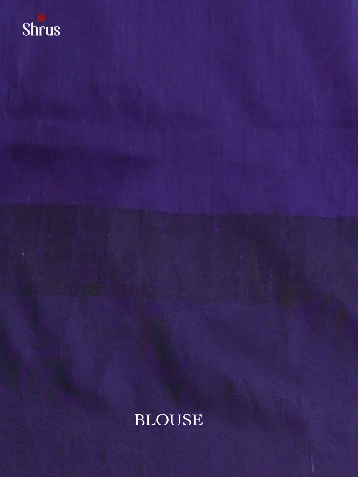 Dark Purple Kalyani Cotton Saree With Zari Buttas & Golden Zari Woven Blue Pallu - Shop on Shrus.com