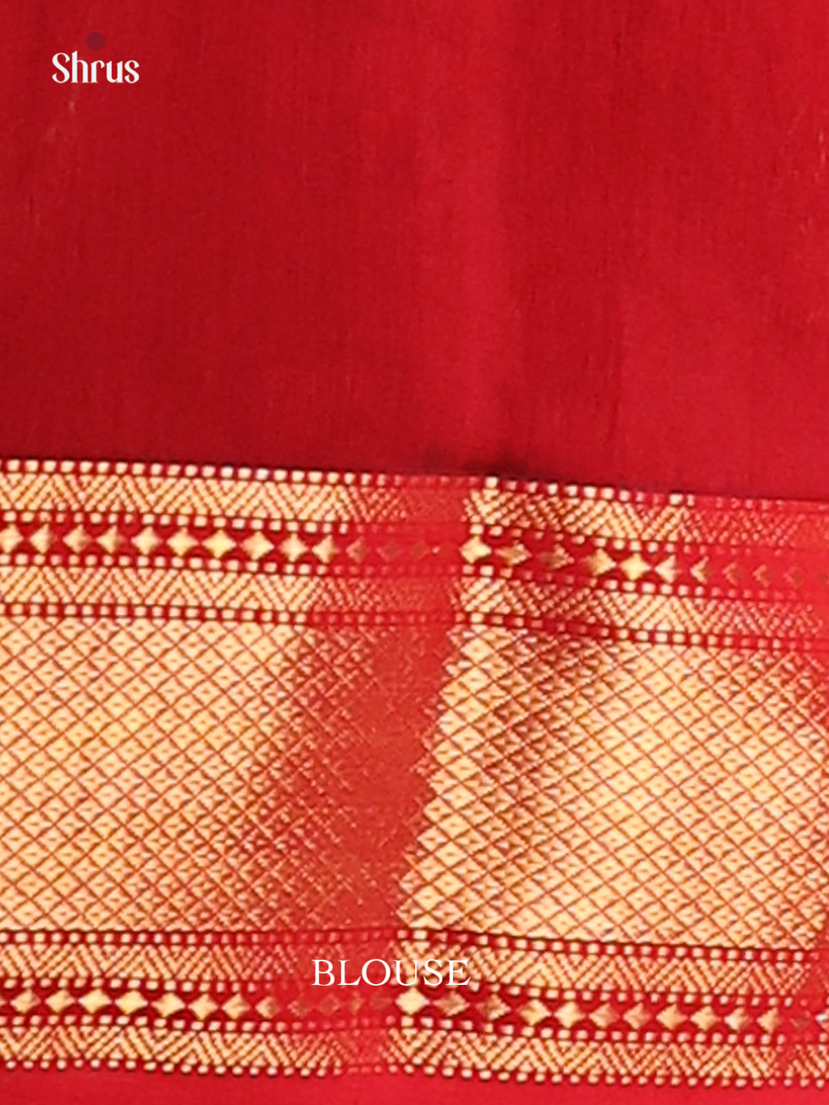 Dark Green & Red - Maheswari silk cotton Saree - DCS27117 - Shop on Shrus.com