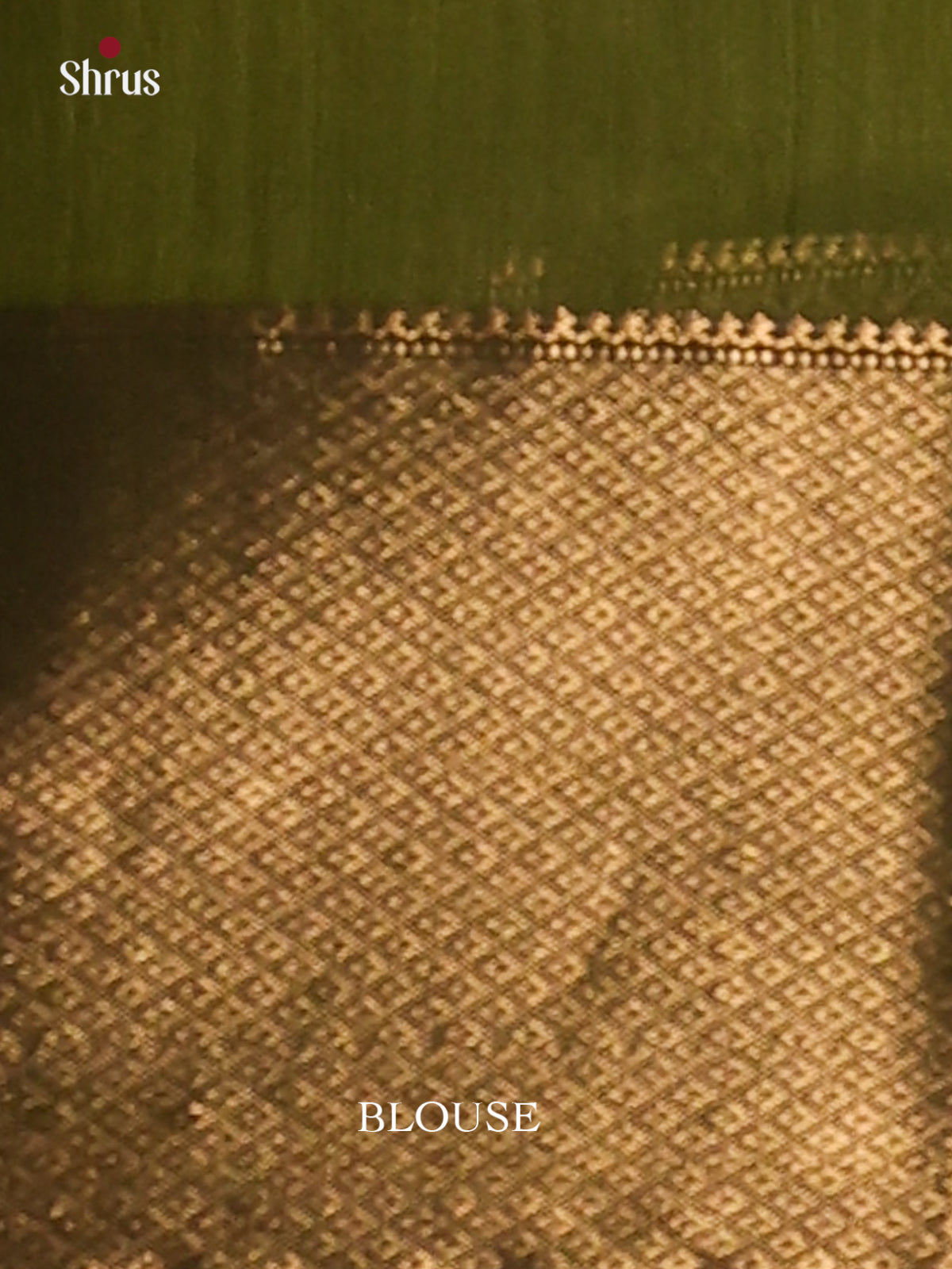 olive Green - Maheswari silk cotton Saree - DCS27128 - Shop on Shrus.com