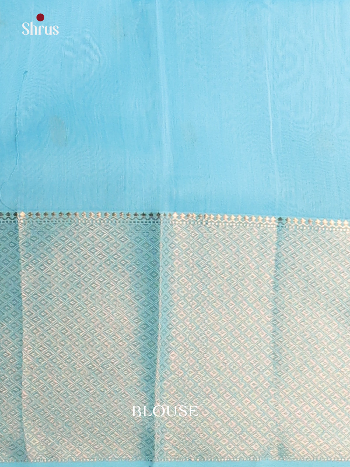 Sky Blue - Maheswari silk cotton Saree - DCS27132 - Shop on Shrus.com