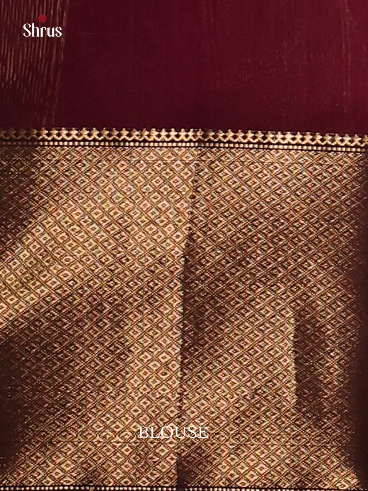 Dark Wine - Maheswari silk cotton Saree - DCS27135 - Shop on Shrus.com