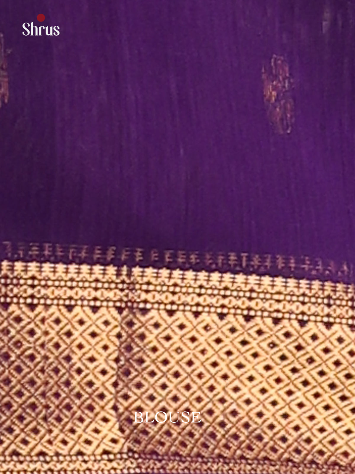 Dark Green & violet - Maheswari silk cotton Saree - DCS27189 - Shop on Shrus.com