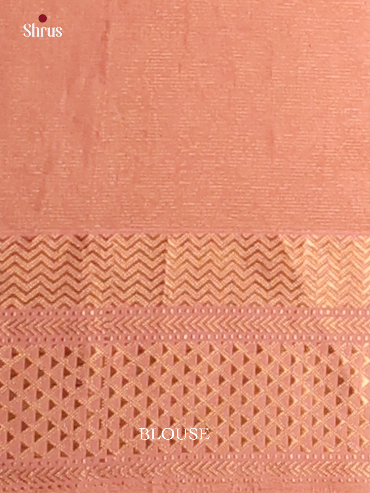 Peach - Maheswari silk cotton Saree - DCS27201 - Shop on Shrus.com