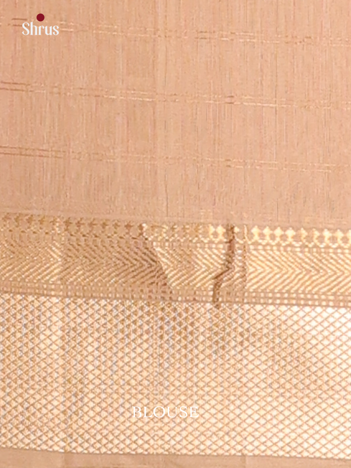 Baby Pink & Sandal - Maheswari silk cotton Saree - DCS27250 - Shop on Shrus.com