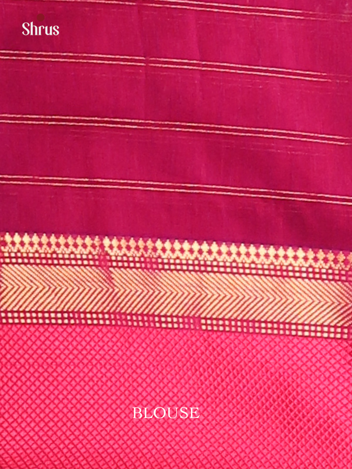 Peacock blue & Pink - Maheswari silk cotton Saree - DCS27251 - Shop on Shrus.com