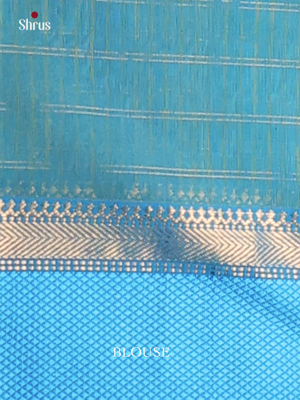 Lime yellow & Sky Blue - Maheswari silk cotton Saree - DCS27255 - Shop on Shrus.com