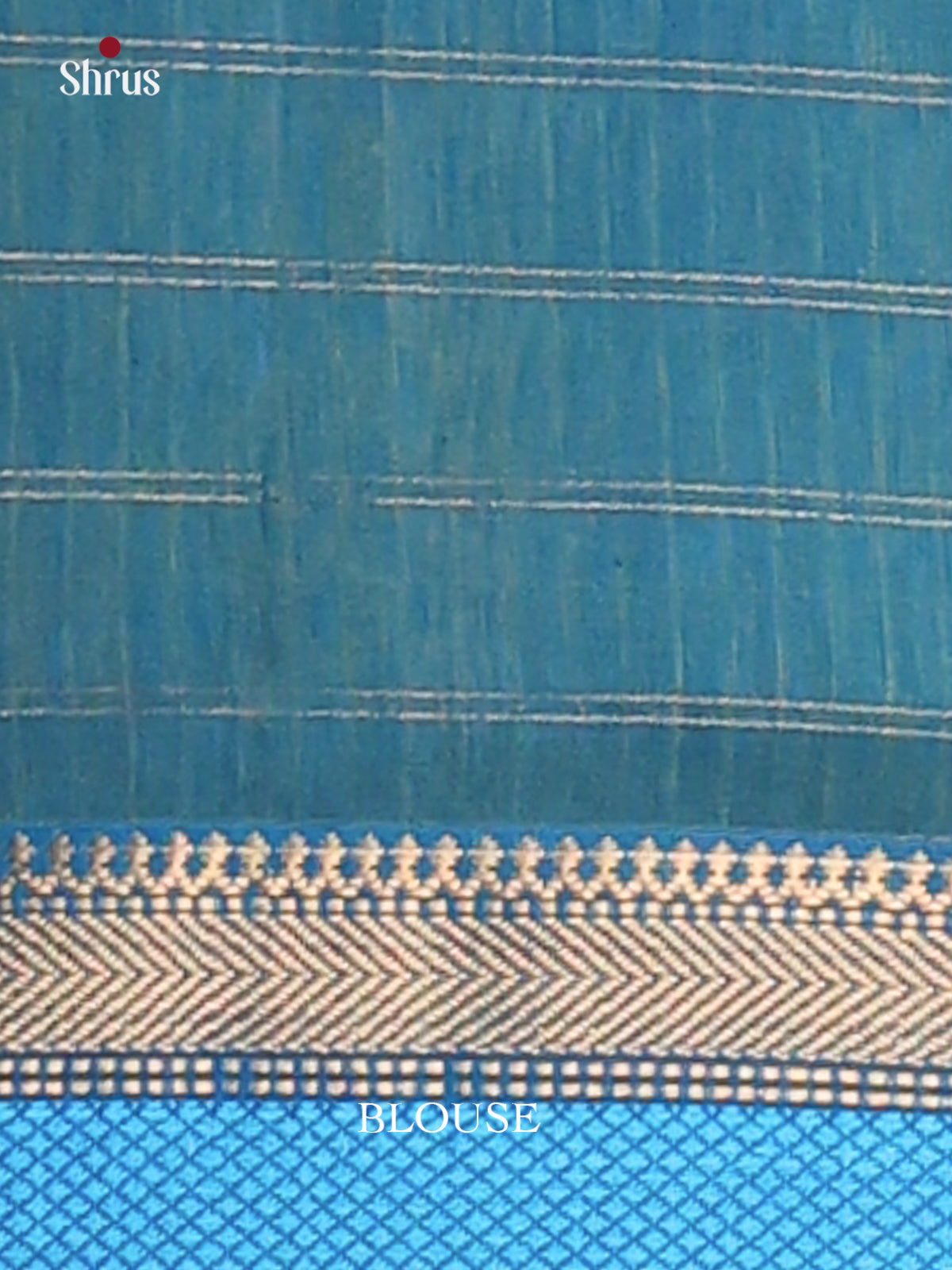 Pista Green & sky Blue - Maheswari silk cotton Saree - DCS27256 - Shop on Shrus.com