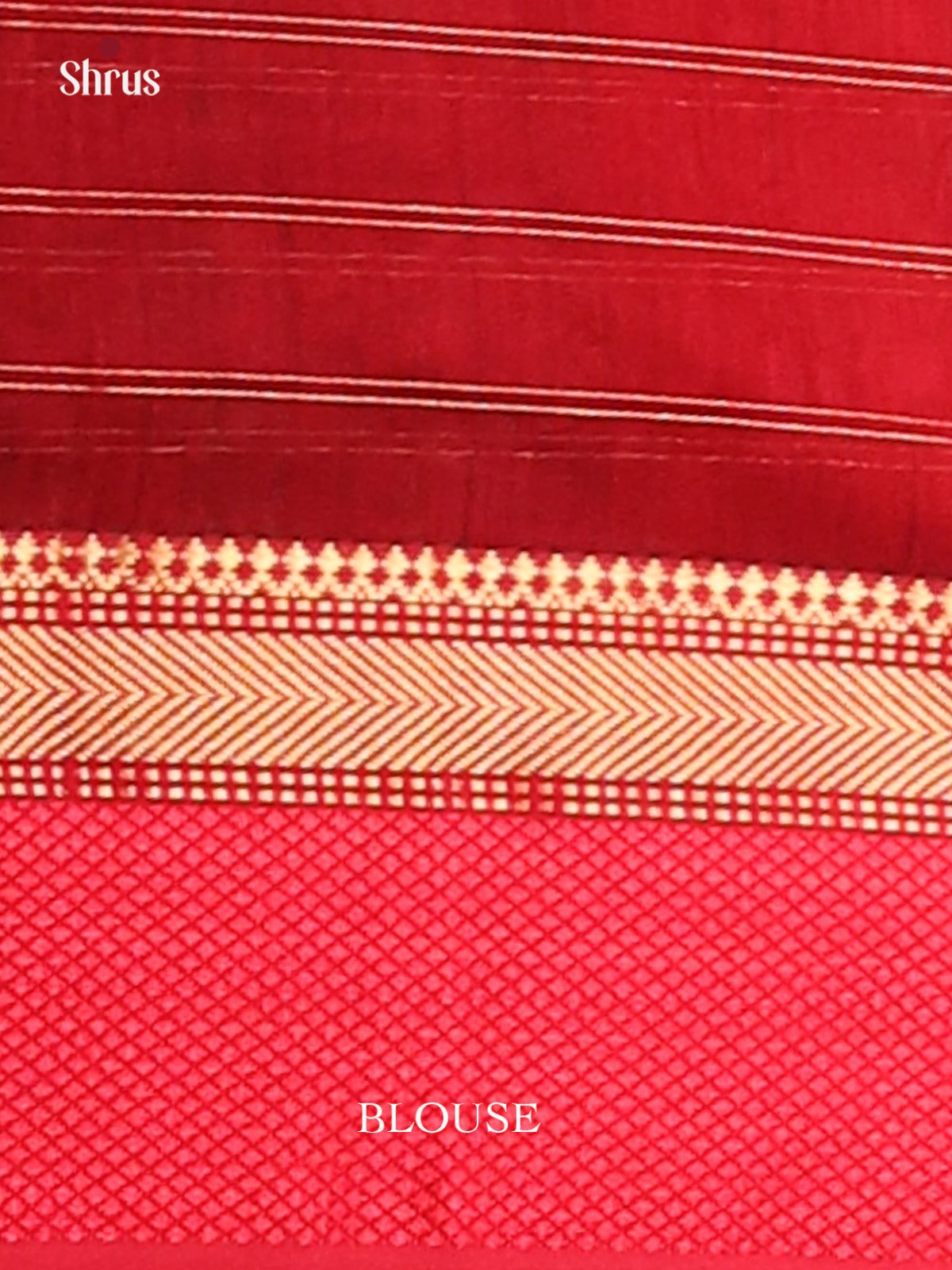 peacock green & Red - Maheswari Silk Cotton saree - DCS27258 - Shop on Shrus.com