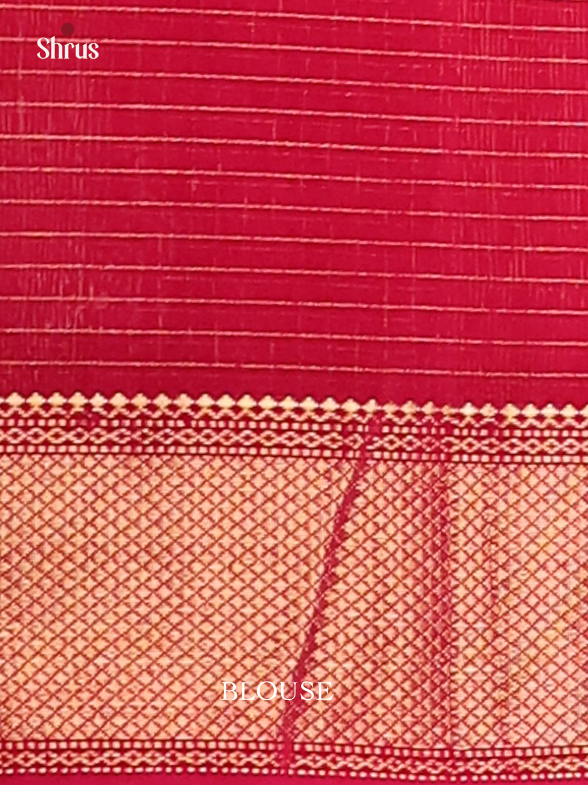 Dark Pink - Maheswari silk cotton Saree - DCS27261 - Shop on Shrus.com