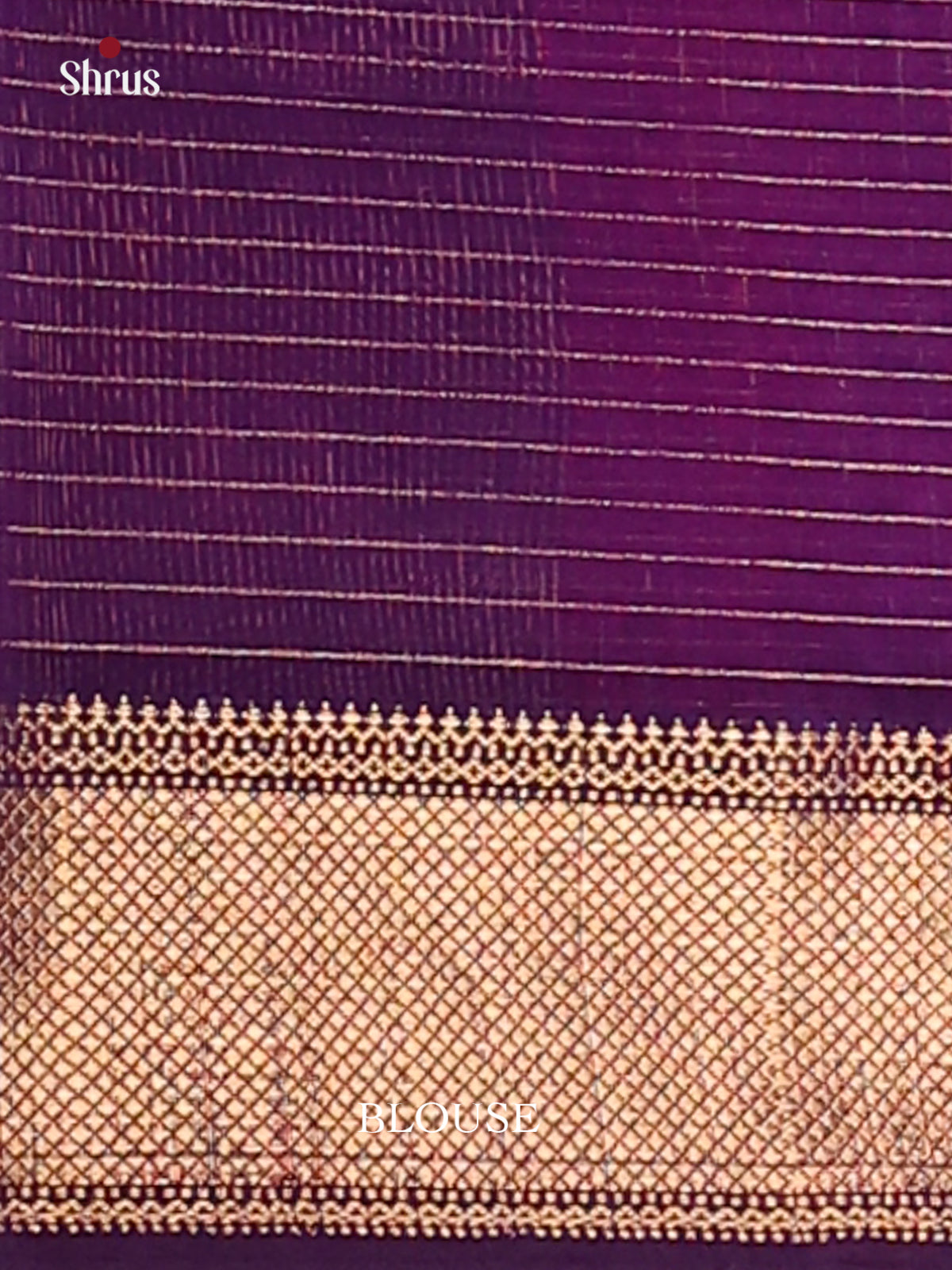 Magenta & Violet - Maheswari silk cotton Saree - DCS27262 - Shop on Shrus.com