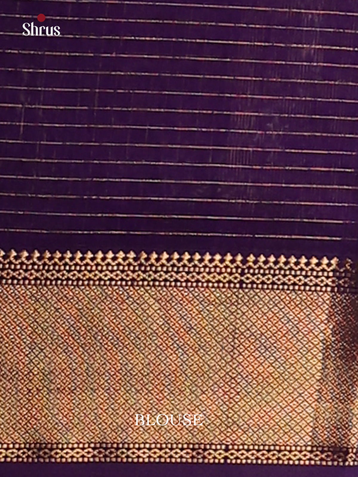 Dark Purple - Maheswari silk cotton Saree - DCS27270 - Shop on Shrus.com
